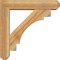 Ekena Millwork Merced Craftsman Rough Sawn Bracket w/ Offset Brace, Western Red Cedar, 6"W x 26"D x 26"H BKT0604X26X26MRC04RWR - alternate 4